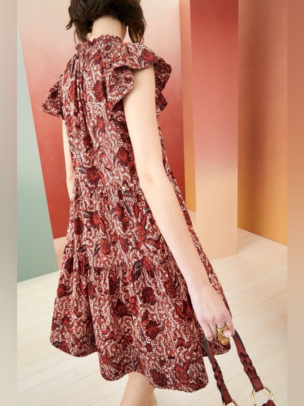 Ulla Johnson Kasim Dress in Brick - EUC - Picture 4 of 9